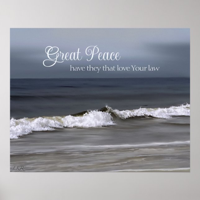 Great peace have they that love poster (Front)
