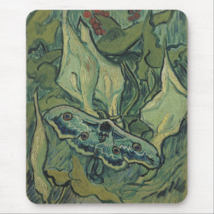 Great Peacock Moth by Vincent van Gogh Mouse Pad