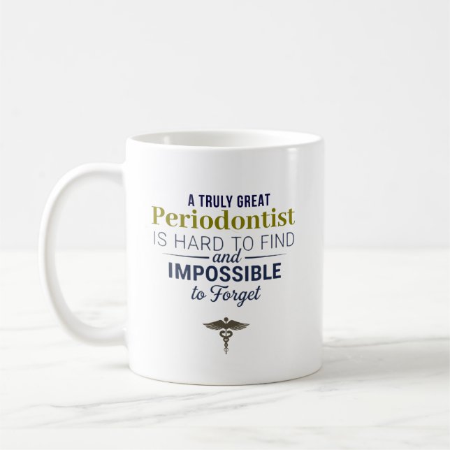 Great Periodontist Personalised Name Gift Coffee Mug (Left)