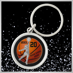 Great Personalised Basketball Team Gifts for Girls Key Ring