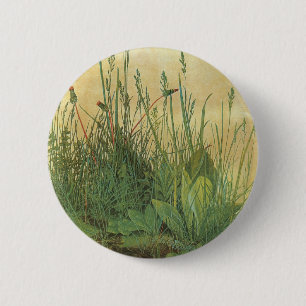 Great Piece of Turf by Albrecht Durer, Vintage Art 6 Cm Round Badge