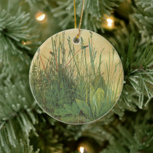 Great Piece of Turf by Albrecht Durer, Vintage Art Ceramic Ornament