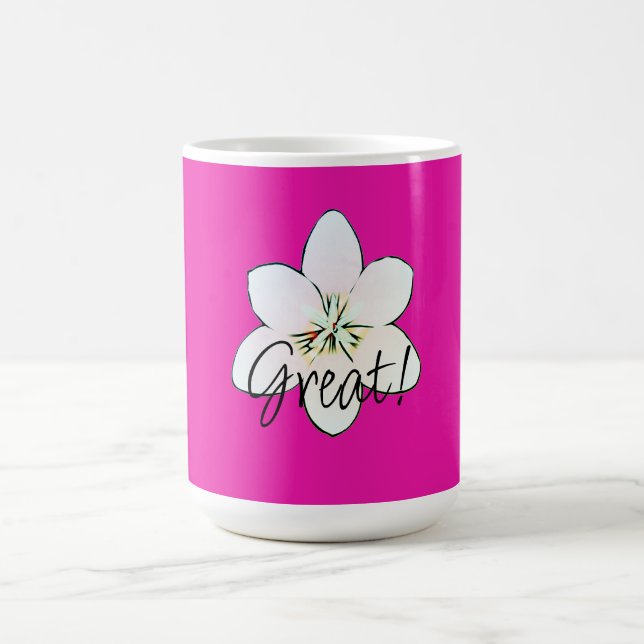 Great Pink Flower Mug (Center)