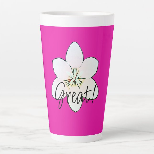 Great Pink Flower Mug (Front)