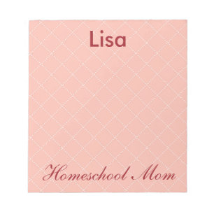 Great Pink Homeschool Mum Notepad