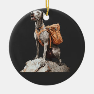 Great Pitbull Dane Ceramic Ornament