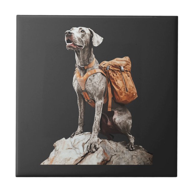Great Pitbull Dane Ceramic Tile (Front)