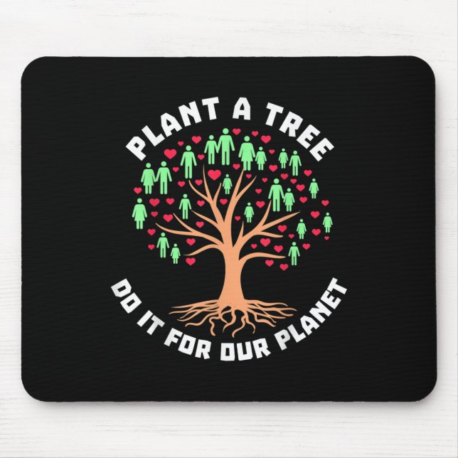 Great Planet Environmental Protection Nature  Mouse Pad (Front)