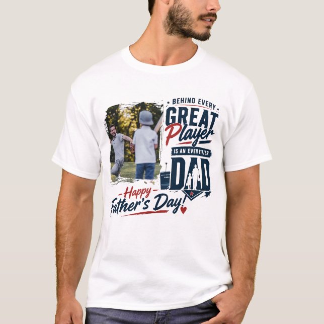 Great Player Dad trendy Custom image design T-Shirt (Front)