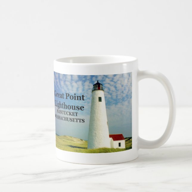 Great Point Lighthouse, Nantucket MA Mug (Right)