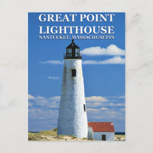 Great Point Lighthouse, Nantucket, MA Postcard