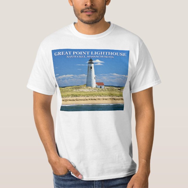 Great Point Lighthouse, Nantucket MA T-Shirt (Front)