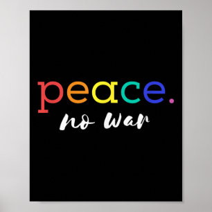 Great Present Peace No War Shirt Peace Graphic Tee Poster