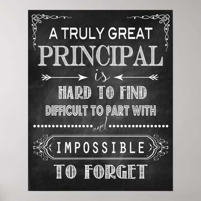 Great Principal Gift Poster (Front)