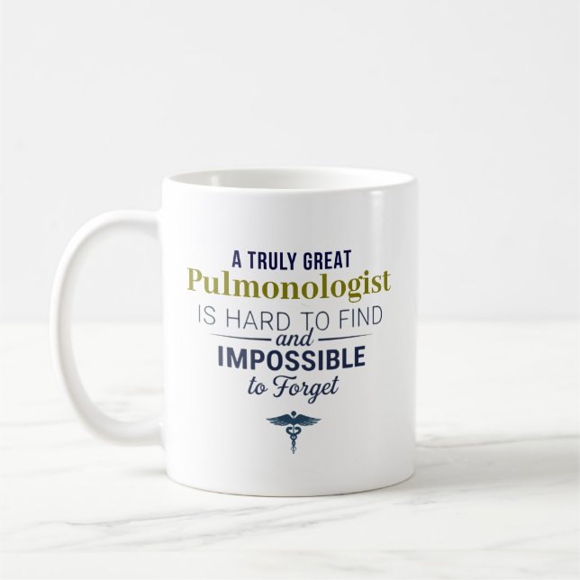 Great Pulmonologist Personalised Name Gift Coffee Mug (Left)