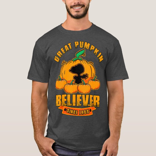 Great Pumpkin Believer Since 1966 Scary pumkins T-Shirt (Front)
