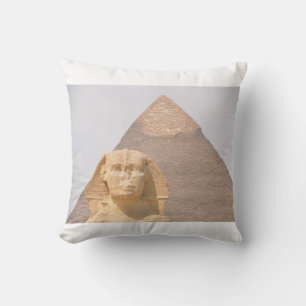 Great Pyramid of Giza Egypt Sphinx Monument Desert Cushion