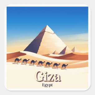 Great Pyramid of Giza Egypt Square Sticker
