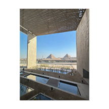 Great pyramid view from Grand Egyptian museum