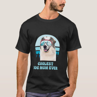 Great Pyrenee Skiing Winter Coolest Dog Mum Ever L T-Shirt