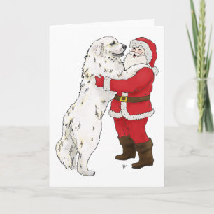 Great Pyrenees Christmas Greeting Holiday Card