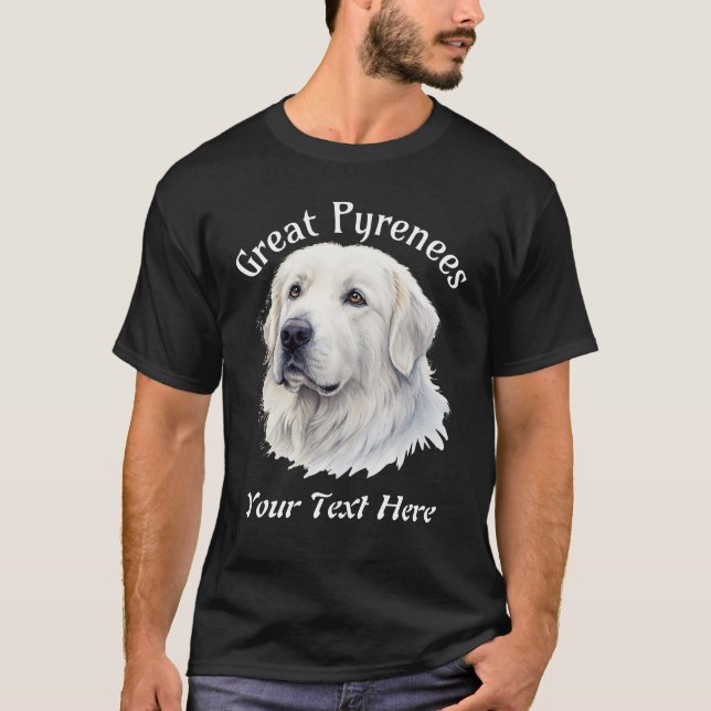 Great Pyrenees Customisable T-Shirt (Front)