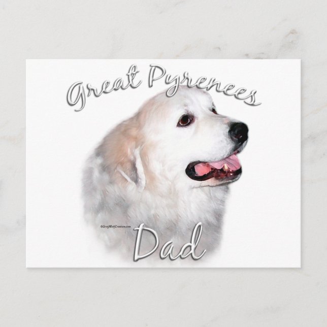 Great Pyrenees Dad 2 Postcard (Front)