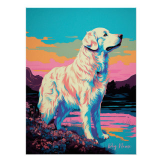 Great Pyrenees Dog 002 - Bruno Pokopen Poster