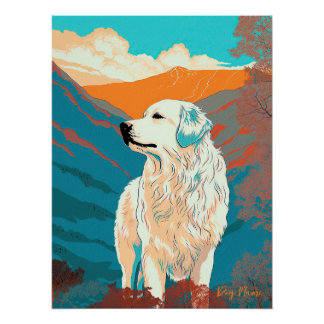 Great Pyrenees Dog 003 - Bruno Pokopen Poster