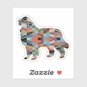 Great Pyrenees Dog Breed Geo Silhouette Plaid