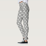 Great Pyrenees Dog Breed Silhouettes Pattern Leggings<br><div class="desc">Great Pyrenees Silhouettes Leggings. Show off your love for Great Pyrs in comfort and style with these white and grey pattern leggings. Perfect for the gym, yoga, or relaxing at home with your furry friend. These novelty print leggings make a fun gift for Great Pyrenees lovers. Visit Jenn's Doodle World...</div>