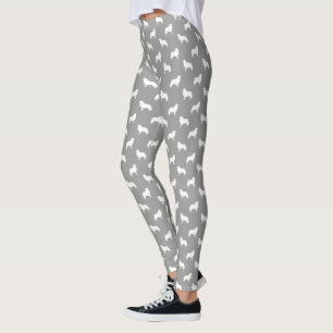 Great Pyrenees Dog Breed Silhouettes Pattern Leggings