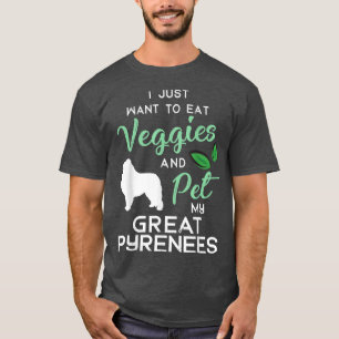 Great Pyrenees Dog Cigar lover owner Xmas Birthday T-Shirt