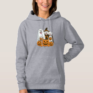 Great Pyrenees Dog Ghost Witch Halloween Matching Hoodie