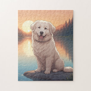 Great Pyrenees dog Jigsaw Puzzle