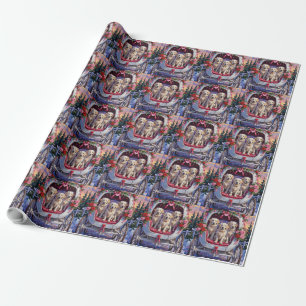 Great Pyrenees Dog Valentine's Day  Wrapping Paper