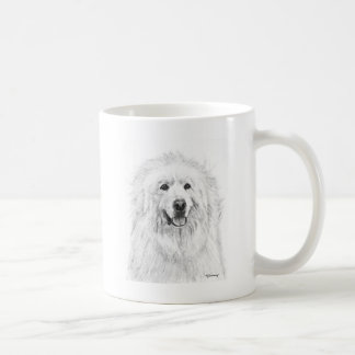 Great Pyrenees Drawing Coffee Mug