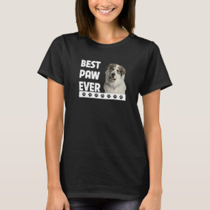 Great Pyrenees Fathers Day Best Paw Ever Dog Dad   T-Shirt