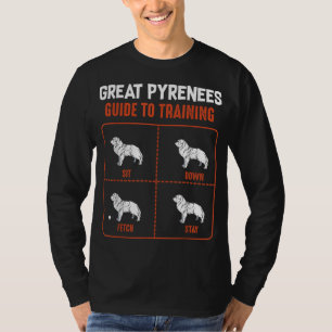 Great Pyrenees Guide To Training Funny Dog Pet Lov T-Shirt