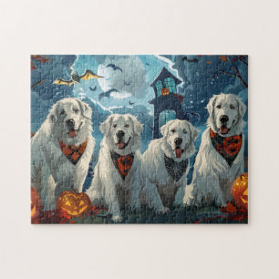 Great Pyrenees Halloween Spooky Jigsaw Puzzle