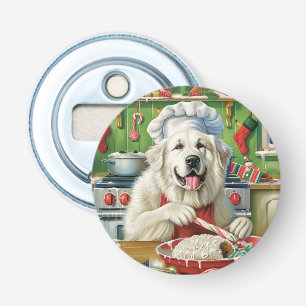 Great Pyrenees Holiday Baking: Festive Christmas Bottle Opener