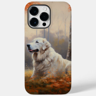 Great Pyrenees in Autumn Leaves Fall Inspire  Case-Mate iPhone 14 Pro Max Case