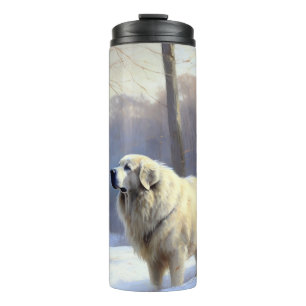 Great Pyrenees Let It Snow Christmas  Thermal Tumbler