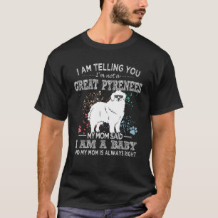 Great Pyrenees Mama Puppy For Dog Mum T-Shirt
