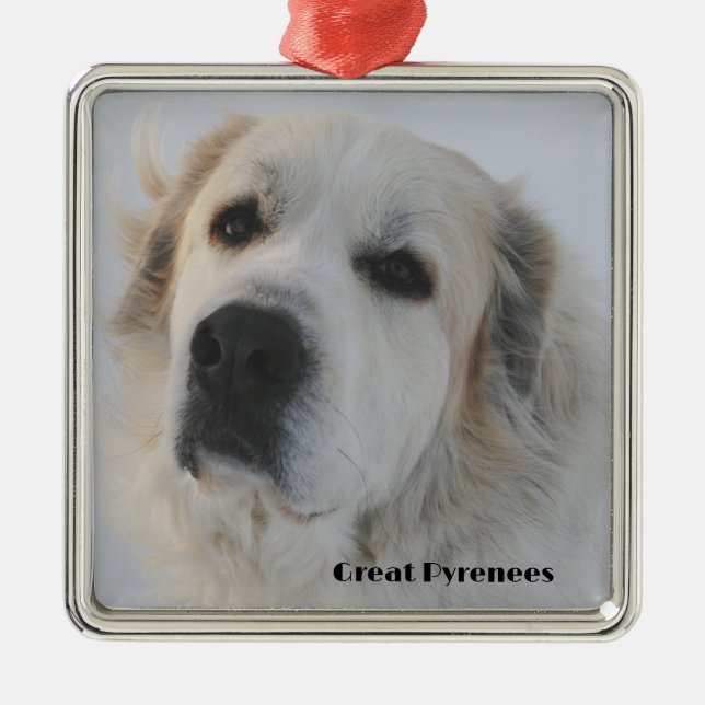 Great Pyrenees Metal Ornament (Front)
