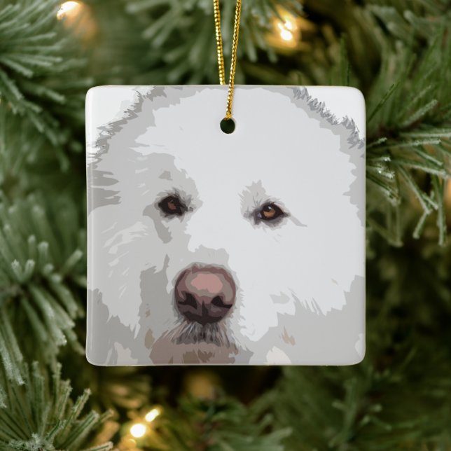 Great Pyrenees Mountain Dog Tree Ornament (Tree)
