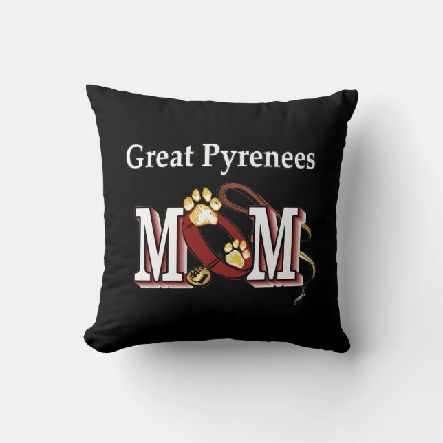 Great Pyrenees Mum Cushion (Front)