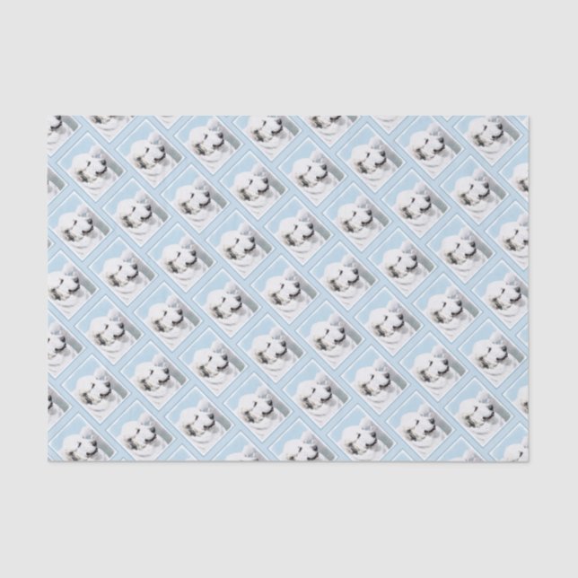 Great Pyrenees Painting - Original Dog Art Tissue Paper (Front)