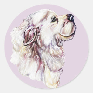 Great Pyrenees Pastel Classic Round Sticker