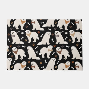 Great Pyrenees Paws and Bones Doormat